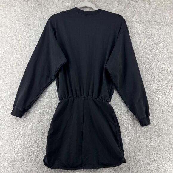 L Space Active Dress Women S Black Groove Crew Neck Blouson Bodice Elastic Waist - Picture 6 of 14